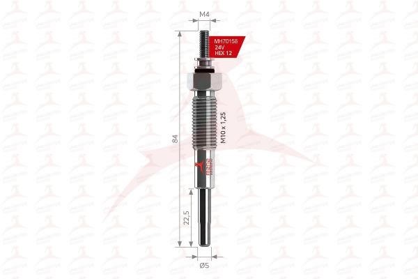 Meha MH70158 Glow plug MH70158: Buy near me in Poland at 2407.PL - Good price!