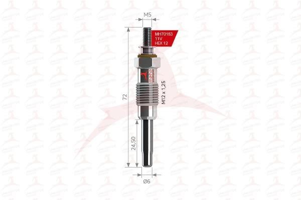 Meha MH70183 Glow plug MH70183: Buy near me in Poland at 2407.PL - Good price!