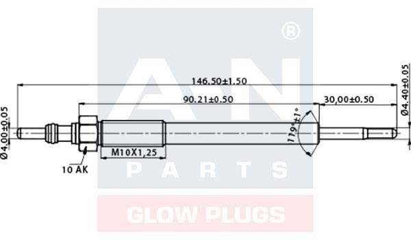 A-N Parts A-N146204 Glow plug AN146204: Buy near me in Poland at 2407.PL - Good price!