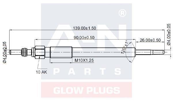 A-N Parts A-N139001 Glow plug AN139001: Buy near me in Poland at 2407.PL - Good price!