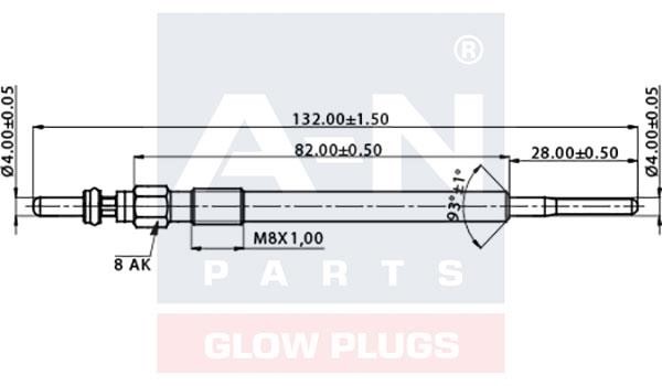 A-N Parts A-N132019 Glow plug AN132019: Buy near me in Poland at 2407.PL - Good price!
