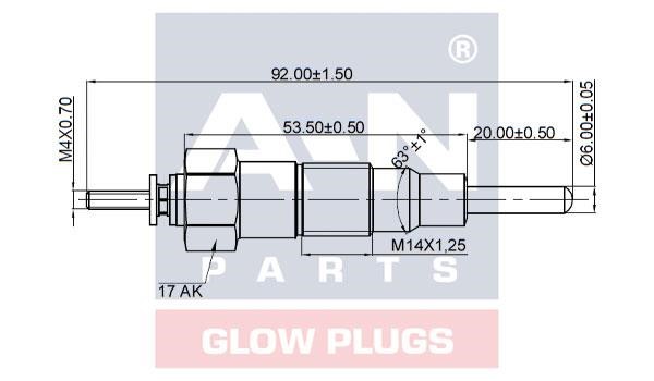 A-N Parts A-N083091 Свеча накаливания AN083091: Отличная цена - Купить в Польше на 2407.PL!