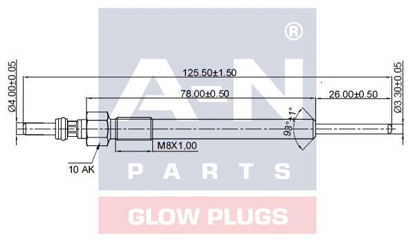 A-N Parts A-N125198 Glow plug AN125198: Buy near me in Poland at 2407.PL - Good price!