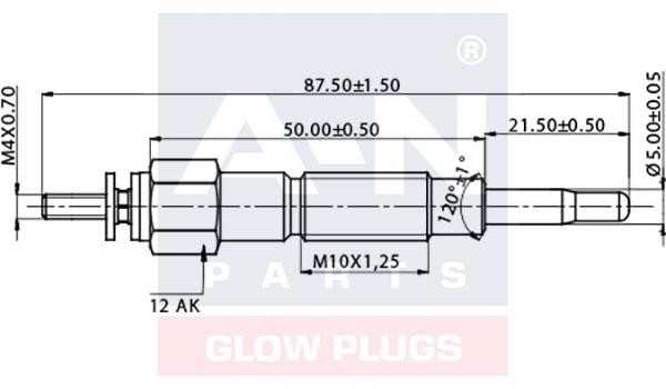 A-N Parts A-N087075 Glow plug AN087075: Buy near me in Poland at 2407.PL - Good price!