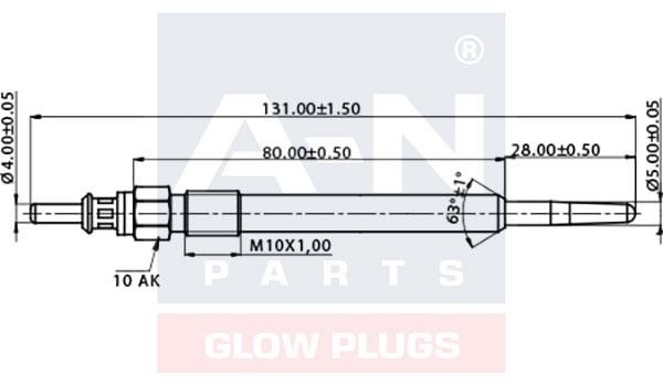 A-N Parts A-N130116 Glow plug AN130116: Buy near me in Poland at 2407.PL - Good price!