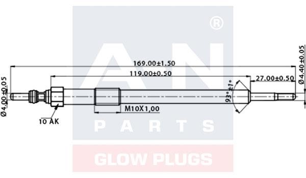 A-N Parts A-N169159 Glow plug AN169159: Buy near me in Poland at 2407.PL - Good price!