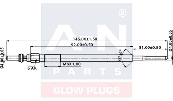 A-N Parts A-N145019 Glühkerze AN145019: Kaufen Sie zu einem guten Preis in Polen bei 2407.PL!
