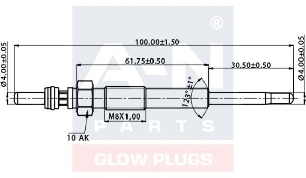 A-N Parts A-N101236 Glow plug AN101236: Buy near me in Poland at 2407.PL - Good price!