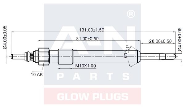 A-N Parts A-N131010 Glow plug AN131010: Buy near me in Poland at 2407.PL - Good price!