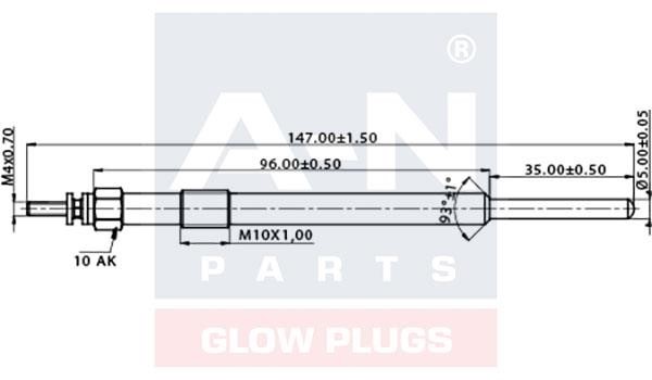 A-N Parts A-N147205 Glow plug AN147205: Buy near me in Poland at 2407.PL - Good price!