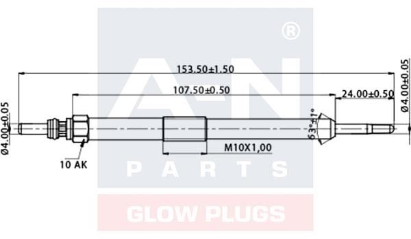 A-N Parts A-N156537 Glow plug AN156537: Buy near me in Poland at 2407.PL - Good price!
