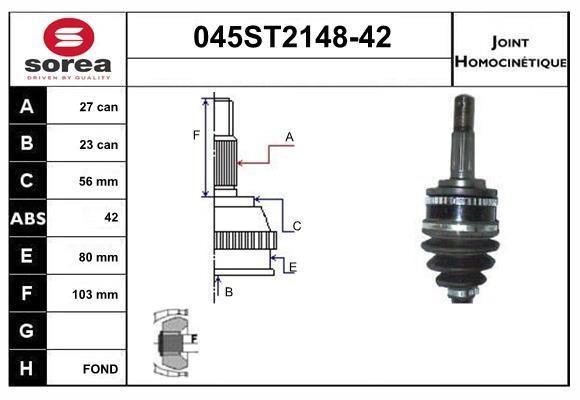 StartCar 045ST2148-42 ШРКШ 045ST214842: Приваблива ціна - Купити у Польщі на 2407.PL!