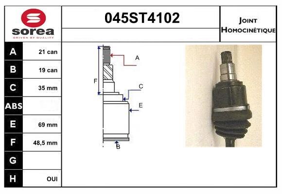StartCar 045ST4102 Joint kit, drive shaft 045ST4102: Buy near me in Poland at 2407.PL - Good price!