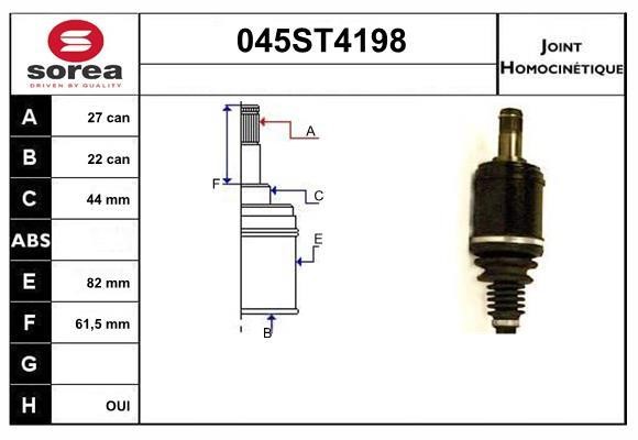 StartCar 045ST4198 Joint kit, drive shaft 045ST4198: Buy near me in Poland at 2407.PL - Good price!