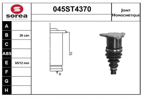 StartCar 045ST4370 Joint kit, drive shaft 045ST4370: Buy near me in Poland at 2407.PL - Good price!