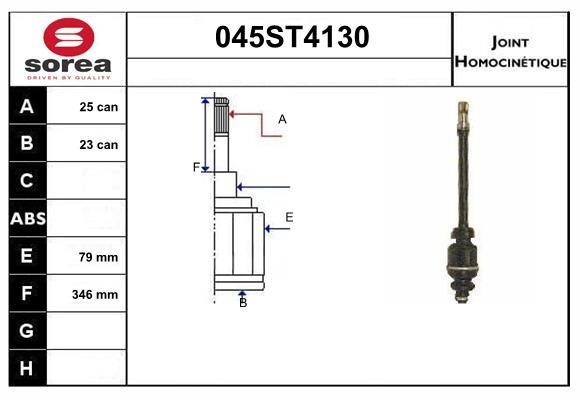 StartCar 045ST4130 Joint kit, drive shaft 045ST4130: Buy near me in Poland at 2407.PL - Good price!