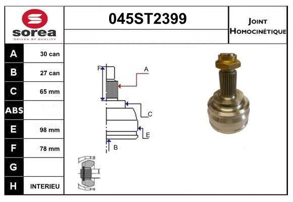 StartCar 045ST2399 Joint kit, drive shaft 045ST2399: Buy near me in Poland at 2407.PL - Good price!