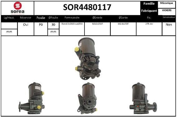 StartCar SOR4480117 Hydraulic Pump, steering system SOR4480117: Buy near me in Poland at 2407.PL - Good price!