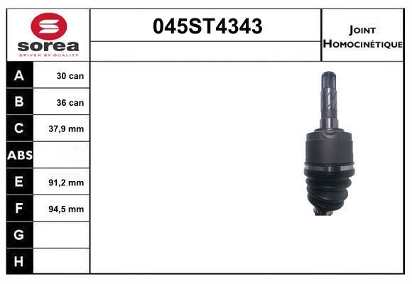 StartCar 045ST4343 Joint kit, drive shaft 045ST4343: Buy near me in Poland at 2407.PL - Good price!