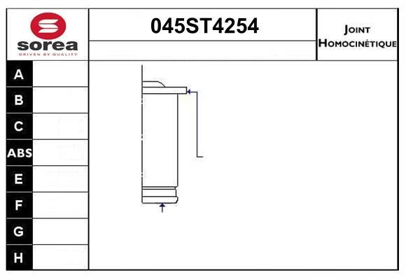 StartCar 045ST4254 Joint kit, drive shaft 045ST4254: Buy near me in Poland at 2407.PL - Good price!