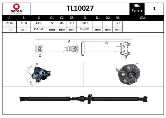 StartCar TL10027 Propshaft, axle drive TL10027: Buy near me in Poland at 2407.PL - Good price!