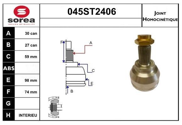 StartCar 045ST2406 Joint kit, drive shaft 045ST2406: Buy near me at 2407.PL in Poland at an Affordable price!