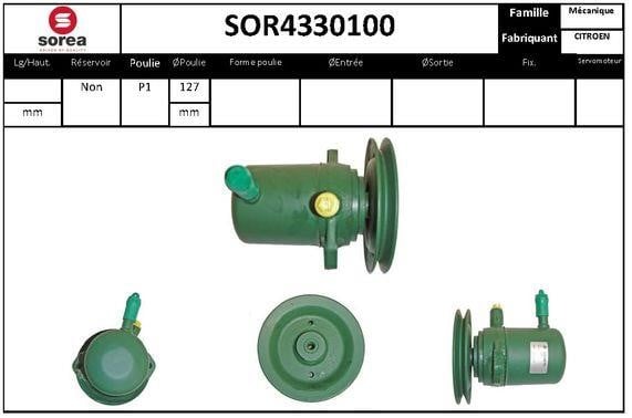 StartCar SOR4330100 Hydraulic Pump, steering system SOR4330100: Buy near me in Poland at 2407.PL - Good price!