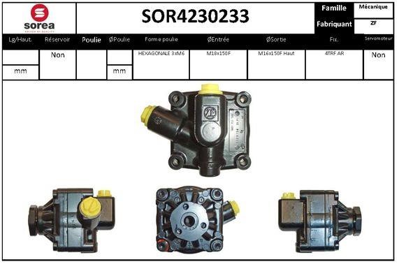 StartCar SOR4230233 Hydraulic Pump, steering system SOR4230233: Buy near me in Poland at 2407.PL - Good price!