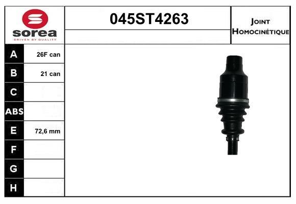StartCar 045ST4263 Joint kit, drive shaft 045ST4263: Buy near me in Poland at 2407.PL - Good price!