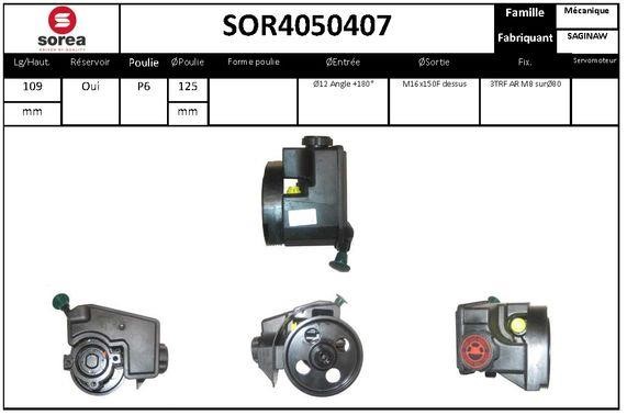 StartCar SOR4050407 Насос гідропідсилювача керма SOR4050407: Приваблива ціна - Купити у Польщі на 2407.PL!