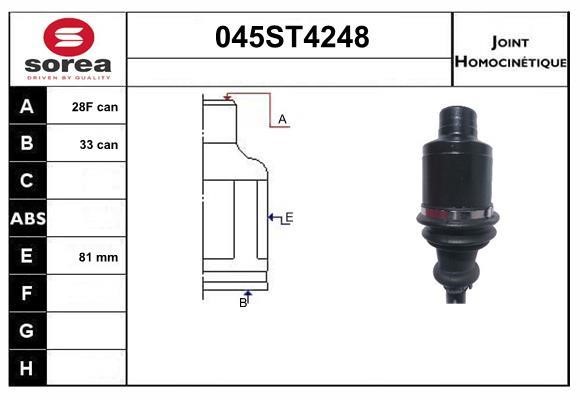 StartCar 045ST4248 Joint kit, drive shaft 045ST4248: Buy near me in Poland at 2407.PL - Good price!