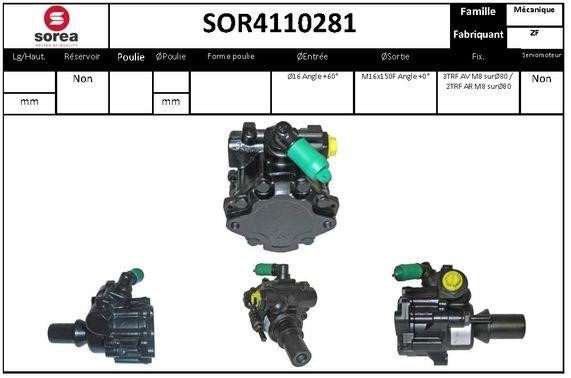 StartCar SOR4110281 Hydraulic Pump, steering system SOR4110281: Buy near me in Poland at 2407.PL - Good price!