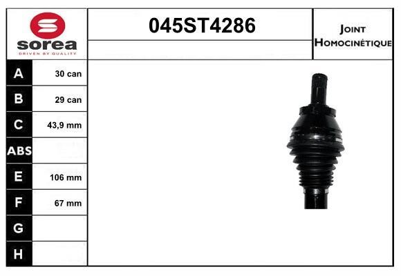 StartCar 045ST4286 Przegub homokinetyczny 045ST4286: Dobra cena w Polsce na 2407.PL - Kup Teraz!