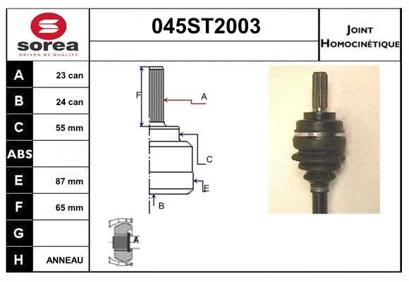 StartCar 045ST2003 Joint kit, drive shaft 045ST2003: Buy near me in Poland at 2407.PL - Good price!