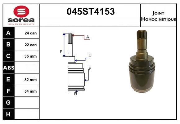 StartCar 045ST4153 Joint kit, drive shaft 045ST4153: Buy near me in Poland at 2407.PL - Good price!