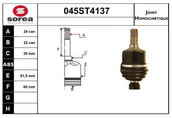 StartCar 045ST4137 Joint kit, drive shaft 045ST4137: Buy near me at 2407.PL in Poland at an Affordable price!