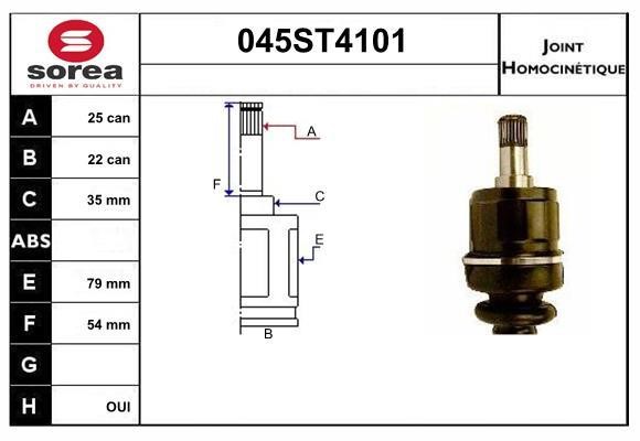 StartCar 045ST4101 Joint kit, drive shaft 045ST4101: Buy near me in Poland at 2407.PL - Good price!