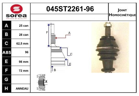 StartCar 045ST2261-96 Joint kit, drive shaft 045ST226196: Buy near me in Poland at 2407.PL - Good price!