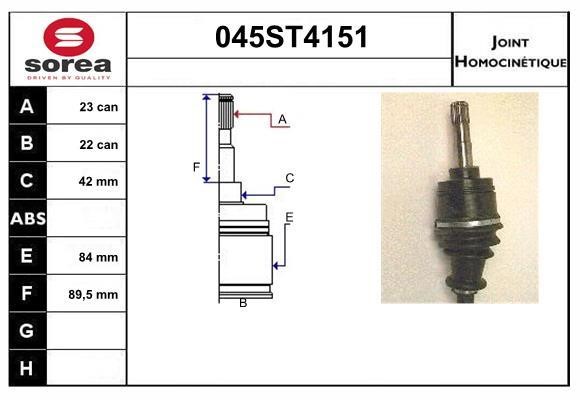 StartCar 045ST4151 Przegub homokinetyczny 045ST4151: Dobra cena w Polsce na 2407.PL - Kup Teraz!