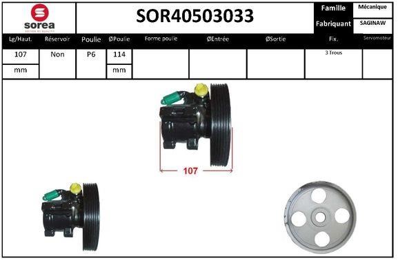 StartCar SOR40503033 Hydraulic Pump, steering system SOR40503033: Buy near me in Poland at 2407.PL - Good price!