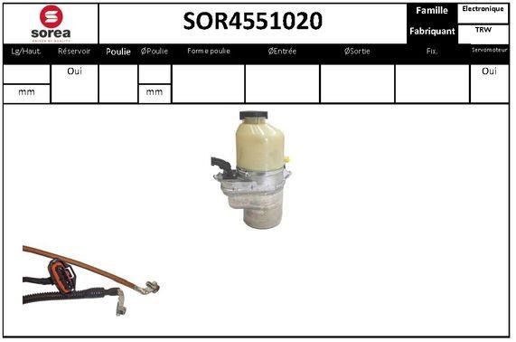 StartCar SOR4551020 Hydraulic Pump, steering system SOR4551020: Buy near me in Poland at 2407.PL - Good price!