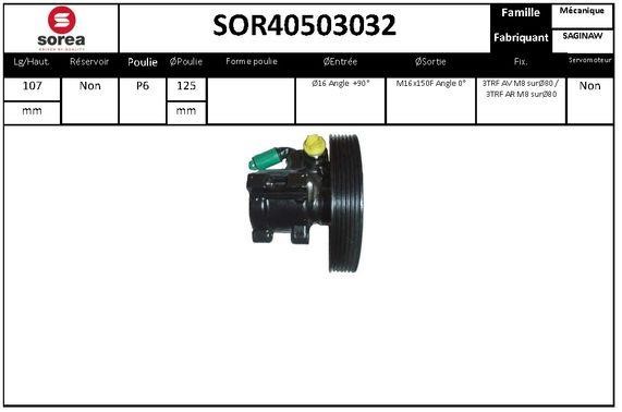 StartCar SOR40503032 Насос гидроусилителя руля SOR40503032: Отличная цена - Купить в Польше на 2407.PL!