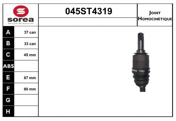 StartCar 045ST4319 Joint kit, drive shaft 045ST4319: Buy near me in Poland at 2407.PL - Good price!