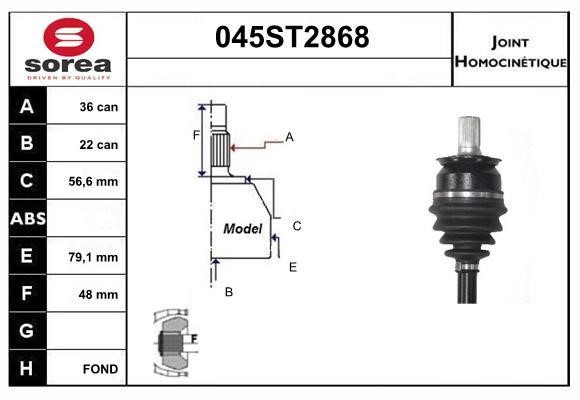 StartCar 045ST2868 Przegub homokinetyczny 045ST2868: Dobra cena w Polsce na 2407.PL - Kup Teraz!