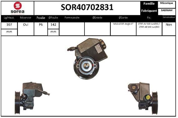 StartCar SOR40702831 Hydraulic Pump, steering system SOR40702831: Buy near me in Poland at 2407.PL - Good price!