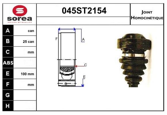 StartCar 045ST2154 Joint kit, drive shaft 045ST2154: Buy near me in Poland at 2407.PL - Good price!