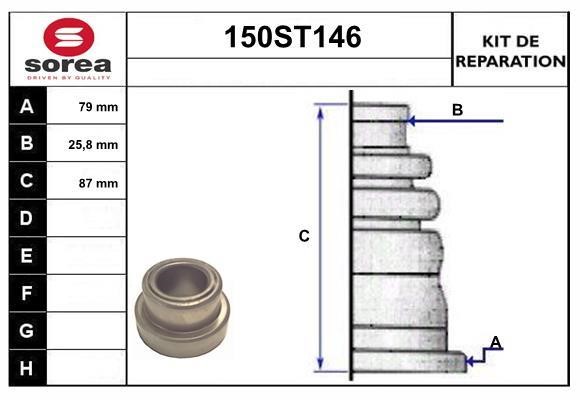 StartCar 150ST146 Пыльник приводного вала, комплект 150ST146: Отличная цена - Купить в Польше на 2407.PL!