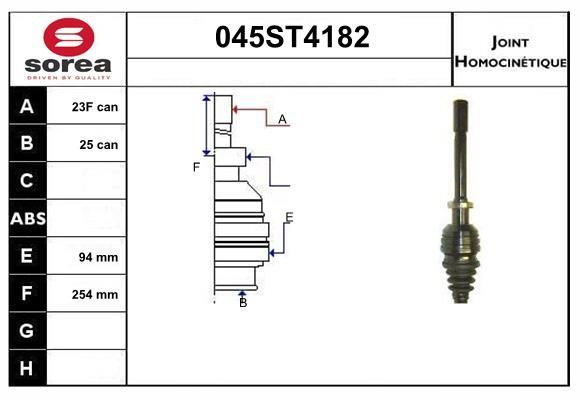 StartCar 045ST4182 Przegub homokinetyczny 045ST4182: Dobra cena w Polsce na 2407.PL - Kup Teraz!