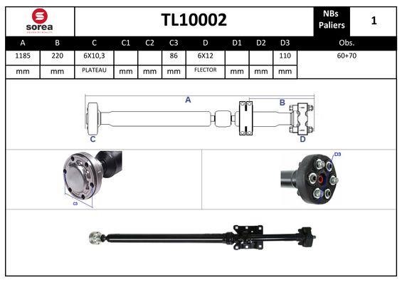 StartCar TL10002 Propshaft, axle drive TL10002: Buy near me at 2407.PL in Poland at an Affordable price!