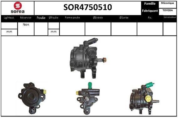 StartCar SOR4750510 Hydraulic Pump, steering system SOR4750510: Buy near me in Poland at 2407.PL - Good price!